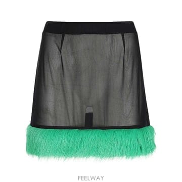헤론프레스턴 여성 스커트 FAUX FUR