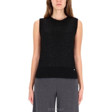 25FW 에르노 METALLIC EFFECT SEQUINED 베스트 MG00028DR702749300 TP5