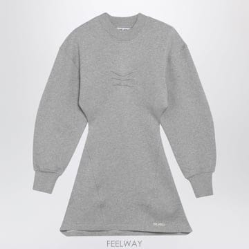 26FW 디아티코 Melange 코튼 저지 미니 드레스 in grey 261WCA00522JJF003AA18