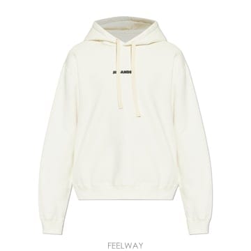 26SS 질샌더 Felpa con cappuccio 질샌더 in cotone con stampa 로고 J22