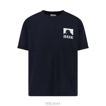 26SS RHUDE T 셔츠 with 로고 RHPS26TT070123167 TP573493367