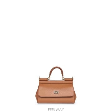 26FW 돌체앤가바나 스몰 Sicily 핸드백 in caramel BB7116B10018M417 TP5771