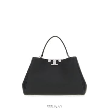 26SS 토리버치 Eleanor Satchel 백 In 블랙 레더 174980001 TP572128942