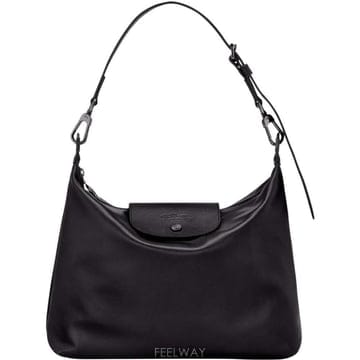 (당일) 26FW 롱샴 르 플리아쥬 엑스트라 M 블랙 여성 토트백 10189987 001