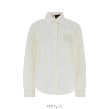 Loewe [X45]�ο��� S616Y1DX06 WHITE ���� ���� ���� ����콺 White oxford shirt[X45]�ο��� S616Y1DX06 WHITE ���� ���� ���� ����콺 W