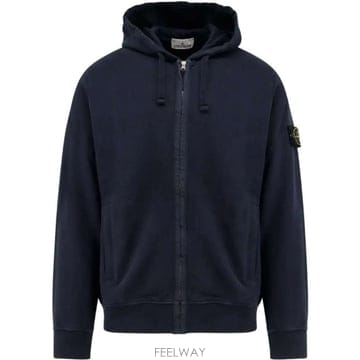 (당일) 26FW 스톤 아일랜드 와펜 패치 네이비 후드 집업 L2S15 6100067 S0A20 V0020