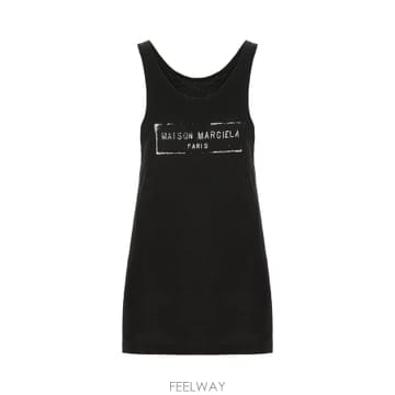 26SS 메종 마르지엘라 로고 프린트 탱크 탑 S51NL0048S24522900 TP577302964