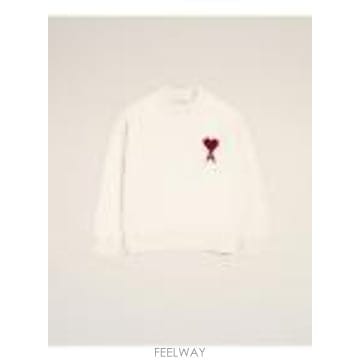 Ami [G95]�ƹ� UKS838018154 ���� ��Ʈ ����� ������ CREWNECK SWEATER WITH CON[G95]�ƹ� UKS838018154 ���� ��Ʈ ����� ������ CREWNEC