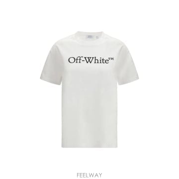 26SS Off 화이트 빅 로고 BOOKISH REGULAR TEE 2AA089C99JER005W102 TP