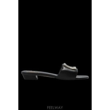 로저 비비에 BV Padded 레더 heeled 뮬 RVW8164492091T0B999 TP574854888