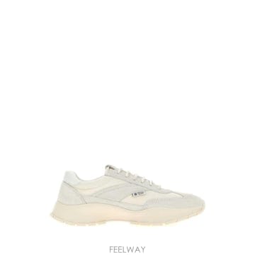26FW 프라다 화이트 suede 앤 canvas 스니커즈 1E503OF0453ZO7F0009 TP57746
