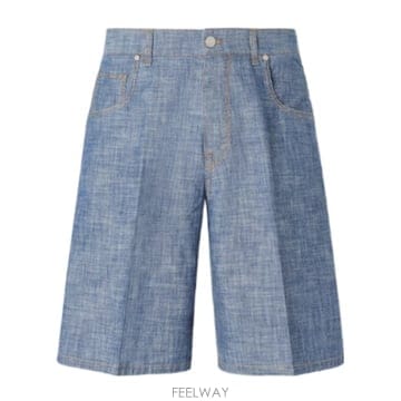 FENDI 26SS Fendi Light ���� chambray bermuda ���� FLP375AY0CF0EX7 TP5726SS Fendi Light ���� chambray bermuda ���� FLP375AY0C
