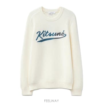 25SS Maison Kitsune Kitsune Varsity 스웨터 OM00808KT1137P204 TP