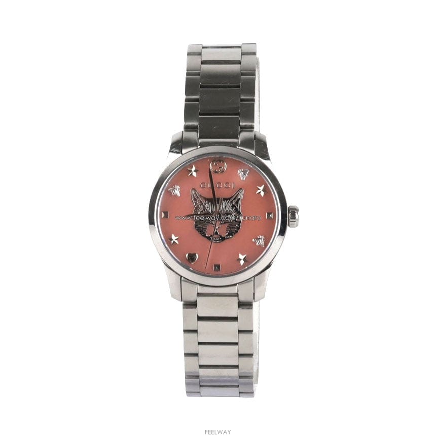 GUCCI [�߰���ǰ�ٿ�] ���� G Ÿ�Ӹ��� Ĺ ��ġ ��ũ �ڰ� ���̾� ��Ż �ð� 27mm YA1265013[�߰���ǰ�ٿ�] ���� G Ÿ�Ӹ��� Ĺ ��ġ ��ũ �ڰ� ����