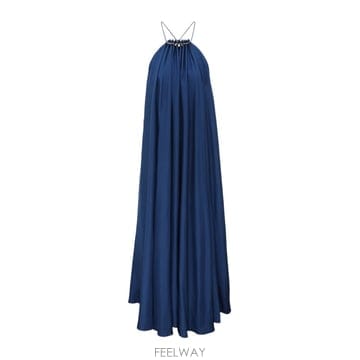 짐머만 블루 satin Aster 롱 드레스 8418DSS261DKCB TP575350245