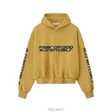 26SS 피어오브갓 ESSENTIALS Cropped relaxed 후드티 192HO256902FCANYON