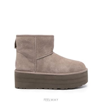 23FW Ugg Grey suede 클래식 미니 앵클 부츠 1134991SKP TP574621092