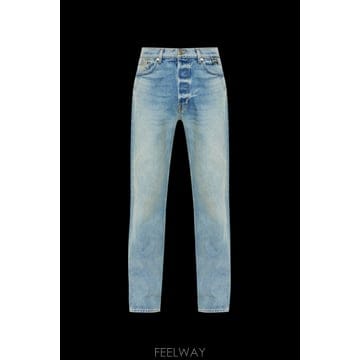 RHUDE 26SS RHUDE Jeans with vintage effect RHPS26DP01012ISLAINDIGO26SS RHUDE Jeans with vintage effect RHPS26DP01012ISLA