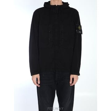 26SS 스톤아일랜드 블랙 자켓 In Stretch Supima 코튼 Twill K1S154100091S00
