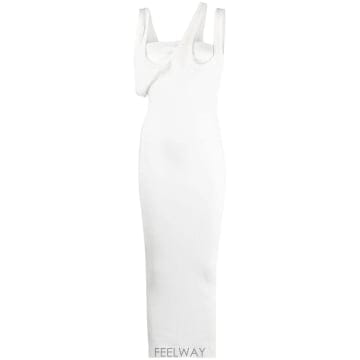 24SS 디아티코 디아티코 Ribbed 저지 Midi 드레스   런웨이 246WCM125J043001 TP5