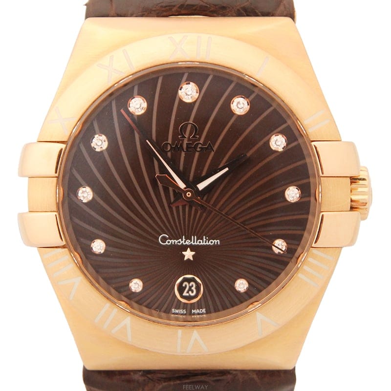 OMEGA [��������] OMEGA ���ް� ����ƿ���̼� 11P���̾Ƽ��� ���ΰ��18K ������ 35mm �ð�[��������] OMEGA ���ް� ����ƿ���̼� 11P���̾Ƽ��� ��