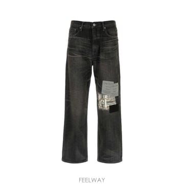 26SS 요지아마모토 블랙 데님 jeans HKP940651 TP578811543