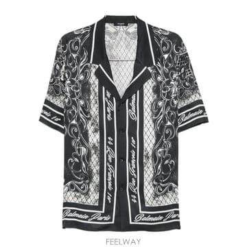 26FW Balmain 실크 쇼트 sleeve 셔츠 HH1HN130VJ04YKK TP576484574
