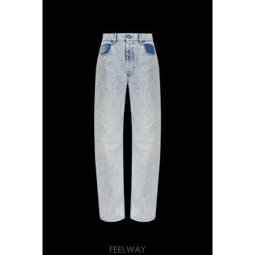 CASABLANCA 26SS CASABLANCA Jeans with shimmering appliques WSS26DN0200126SS CASABLANCA Jeans with shimmering appliques WSS26D