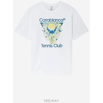 26SS CASABLANCA Tennis Club Icon T 셔츠 MSP26JTS00101 TP577081
