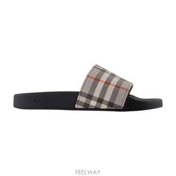 25FW Burberry 블랙 polyurethane 슬리퍼 8113262C1144 TP577078544