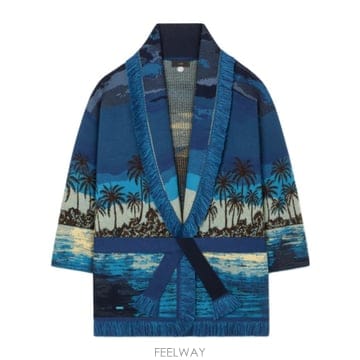 26SS ALANUI Jacquard fabric in 코튼 blend  Loose 핏  Fringe det