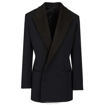 보테가베네타 보테가베네타 Intrecciato Collar Tuxedo 자켓 872990V6DH04071 T
