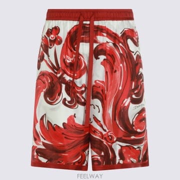 Dolce&Gabbana 26FW ��ü�ذ��ٳ� VANITY BERMUDA ���� IN MAJOLICA ����Ʈ ��ũ TWILL GV37A26FW ��ü�ذ��ٳ� VANITY BERMUDA ���� IN MAJOLICA ����