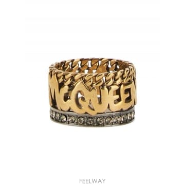 Alexander Mcqueen 23SS �˷���� ���� GRAFFITI RING 734763J160T7286 TP57851224823SS �˷���� ���� GRAFFITI RING 734763J160T7286 TP578