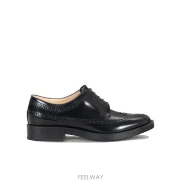 26SS TOD S 여성 XXW60C0DE20EB5B999 블랙 레더 레이스 업 슈즈 XXW60C0DE20E