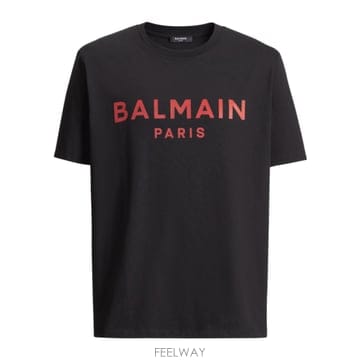 26FW Balmain T 셔츠 with 프린트 로고 GH1EG000BD45EPR TP576355545