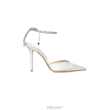 Jimmy Choo ������ Saeda stiletto pumps SAEDA100BBDIVORYCRYSTAL TP572126716������ Saeda stiletto pumps SAEDA100BBDIVORYCRYSTAL TP