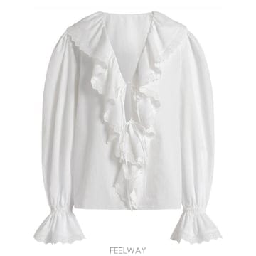 Alberta Ferretti 26SS �˺���Ÿ �䷹Ƽ ����콺 with V �� in ��ư poplin 022616420002 TP578026SS �˺���Ÿ �䷹Ƽ ����콺 with V �� in ��ư poplin