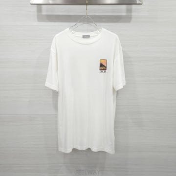 [럭스유] S / 디올 X 잭 케루악 D로고 한정판 반팔 티셔츠 293J696D0753