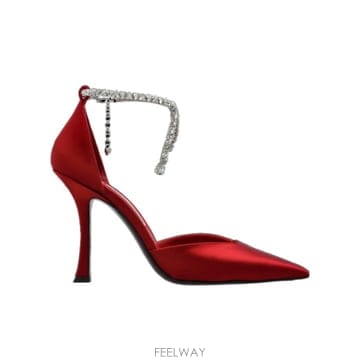 Jimmy Choo 26SS ������ Satin high heeled ���� Stevie STEVIE100SATRUBYRED TP526SS ������ Satin high heeled ���� Stevie STEVIE100SAT