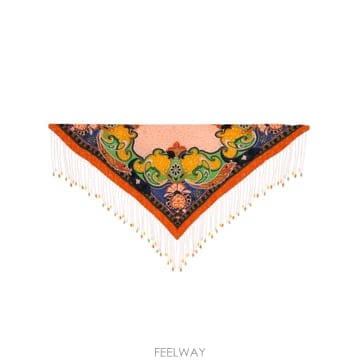 ETRO 26SS Etro Foulard Etro in seta stampa Paisley con frange di26SS Etro Foulard Etro in seta stampa Paisley con fran