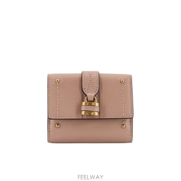 26SS chloe 미니 핑크 Paddington trifold 레더 왈렛 CH26SP914O376I4 TP