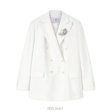 에르마노 설비노 더블 브레스티드 블레이저