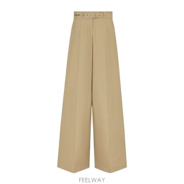 디올 디올리비에라 벨트 루즈 팬츠