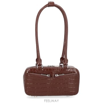 26SS Self portrait 백 WITH CROCODILE EFFECT RS26306BRBROWN TP
