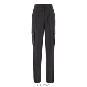 Herno 25FW ������ Cargo trousers in �� �� viscose blend PT000179D33453925FW ������ Cargo trousers in �� �� viscose blend PT00
