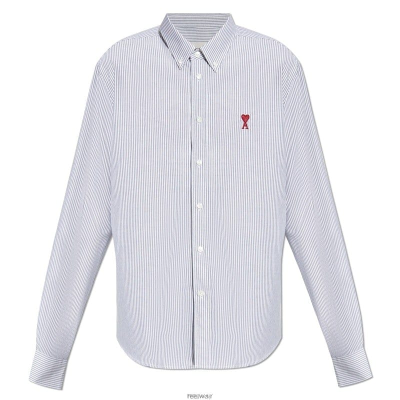 26SS 아미 하트 로고 남성 셔츠 BFUSH063 CO0087 039