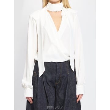 | Other Brand | 26SS �䵥��ī ��� Blusa incrociata con sciarpina 4110341201 TP57126SS �䵥��ī ��� Blusa incrociata con sciarpina 4110