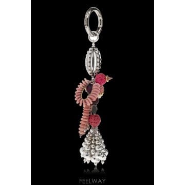 Isabel Marant 26SS ���ں����� Ű ü�� with �÷�Ǯ pendants PC0010FAD2B01BROSEWOODSILV26SS ���ں����� Ű ü�� with �÷�Ǯ pendants PC0010FAD
