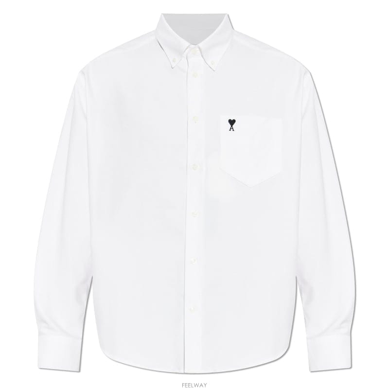 26SS 아미 하트 로고 남성 셔츠 HSH822 CO0031 168